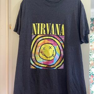 Nirvana Graphic T-Shirt in Charcoal